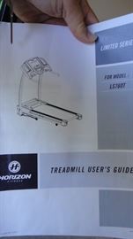 Horizon Treadmill, space saver 