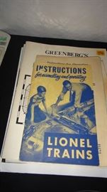 Vintage Lionel Train Manual 