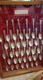 Silverplated presidential spoons