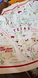 vintage Texas tablecloths
