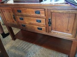 Buffet that matches the dining room set.
