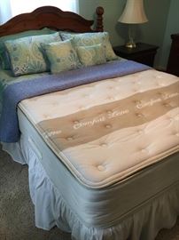 Queen bed, part of set, Queen Chiro Guard mattress set.
