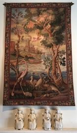 Tapestry, Asian Statue