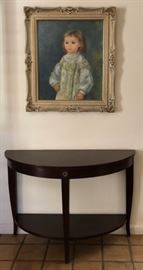 Art Print, Half Round Table