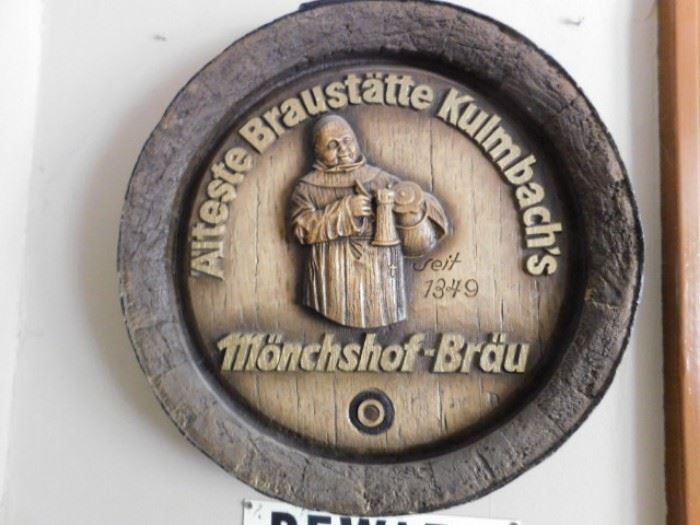 Alteste braustatte kulmbach's  Monchshof-Brau  German beer advertisment  