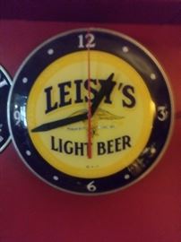 LEISY's Light beer wall clock 