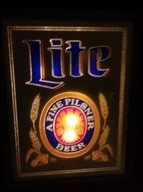 LITE Beer Lighted beer sign 