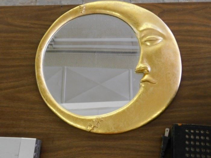 Vintage moon mirror