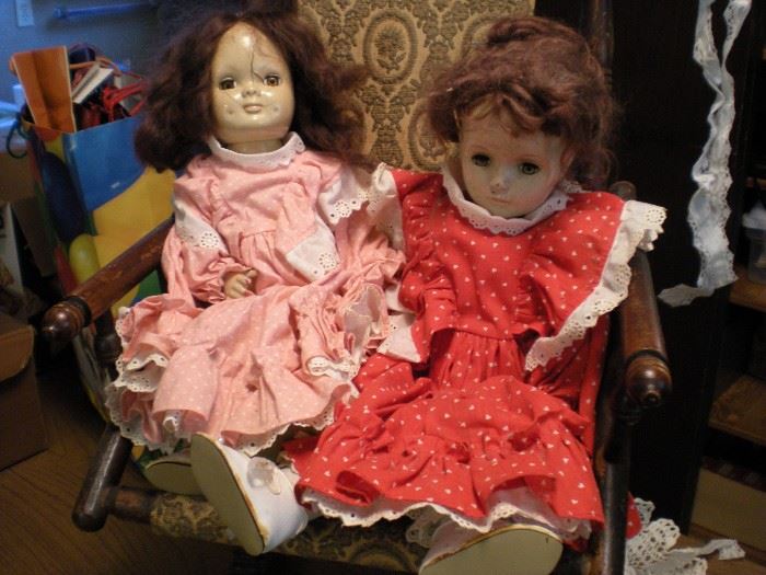 Antique dolls.