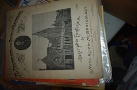 This is but a small random sampling of 65,800 pieces of sheet music in this collection. The collection must be sold as an entire collection. I welcome all inquiries of interest in purchasing the collection and to make appointments to see it. This collection as with the Books and Vinyl Records may be sold anytime prior to the sale dates. Please call/text/or email for more information. 