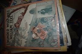 This is but a small random sampling of 65,800 pieces of sheet music in this collection. The collection must be sold as an entire collection. I welcome all inquiries of interest in purchasing the collection and to make appointments to see it. This collection as with the Books and Vinyl Records may be sold anytime prior to the sale dates. Please call/text/or email for more information. 