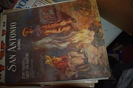 This is but a small random sampling of 65,800 pieces of sheet music in this collection. The collection must be sold as an entire collection. I welcome all inquiries of interest in purchasing the collection and to make appointments to see it. This collection as with the Books and Vinyl Records may be sold anytime prior to the sale dates. Please call/text/or email for more information. 