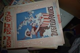 This is but a small random sampling of 65,800 pieces of sheet music in this collection. The collection must be sold as an entire collection. I welcome all inquiries of interest in purchasing the collection and to make appointments to see it. This collection as with the Books and Vinyl Records may be sold anytime prior to the sale dates. Please call/text/or email for more information. 