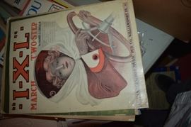 This is but a small random sampling of 65,800 pieces of sheet music in this collection. The collection must be sold as an entire collection. I welcome all inquiries of interest in purchasing the collection and to make appointments to see it. This collection as with the Books and Vinyl Records may be sold anytime prior to the sale dates. Please call/text/or email for more information. 