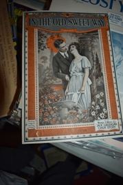 This is but a small random sampling of 65,800 pieces of sheet music in this collection. The collection must be sold as an entire collection. I welcome all inquiries of interest in purchasing the collection and to make appointments to see it. This collection as with the Books and Vinyl Records may be sold anytime prior to the sale dates. Please call/text/or email for more information. 