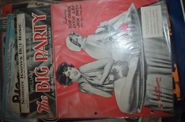This is but a small random sampling of 65,800 pieces of sheet music in this collection. The collection must be sold as an entire collection. I welcome all inquiries of interest in purchasing the collection and to make appointments to see it. This collection as with the Books and Vinyl Records may be sold anytime prior to the sale dates. Please call/text/or email for more information. 