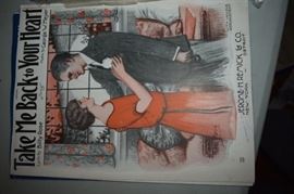 This is but a small random sampling of 65,800 pieces of sheet music in this collection. The collection must be sold as an entire collection. I welcome all inquiries of interest in purchasing the collection and to make appointments to see it. This collection as with the Books and Vinyl Records may be sold anytime prior to the sale dates. Please call/text/or email for more information. 