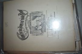 This is but a small random sampling of 65,800 pieces of sheet music in this collection. The collection must be sold as an entire collection. I welcome all inquiries of interest in purchasing the collection and to make appointments to see it. This collection as with the Books and Vinyl Records may be sold anytime prior to the sale dates. Please call/text/or email for more information. 