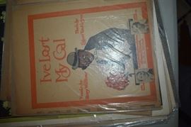 This is but a small random sampling of 65,800 pieces of sheet music in this collection. The collection must be sold as an entire collection. I welcome all inquiries of interest in purchasing the collection and to make appointments to see it. This collection as with the Books and Vinyl Records may be sold anytime prior to the sale dates. Please call/text/or email for more information. 