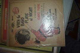 This is but a small random sampling of 65,800 pieces of sheet music in this collection. The collection must be sold as an entire collection. I welcome all inquiries of interest in purchasing the collection and to make appointments to see it. This collection as with the Books and Vinyl Records may be sold anytime prior to the sale dates. Please call/text/or email for more information. 