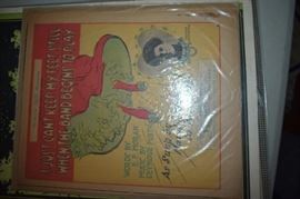 This is but a small random sampling of 65,800 pieces of sheet music in this collection. The collection must be sold as an entire collection. I welcome all inquiries of interest in purchasing the collection and to make appointments to see it. This collection as with the Books and Vinyl Records may be sold anytime prior to the sale dates. Please call/text/or email for more information. 