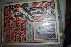 This is but a small random sampling of 65,800 pieces of sheet music in this collection. The collection must be sold as an entire collection. I welcome all inquiries of interest in purchasing the collection and to make appointments to see it. This collection as with the Books and Vinyl Records may be sold anytime prior to the sale dates. Please call/text/or email for more information. 