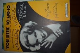 This is but a small random sampling of 65,800 pieces of sheet music in this collection. The collection must be sold as an entire collection. I welcome all inquiries of interest in purchasing the collection and to make appointments to see it. This collection as with the Books and Vinyl Records may be sold anytime prior to the sale dates. Please call/text/or email for more information. 