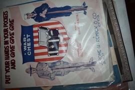 This is but a small random sampling of 65,800 pieces of sheet music in this collection. The collection must be sold as an entire collection. I welcome all inquiries of interest in purchasing the collection and to make appointments to see it. This collection as with the Books and Vinyl Records may be sold anytime prior to the sale dates. Please call/text/or email for more information. 