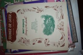 This is but a small random sampling of 65,800 pieces of sheet music in this collection. The collection must be sold as an entire collection. I welcome all inquiries of interest in purchasing the collection and to make appointments to see it. This collection as with the Books and Vinyl Records may be sold anytime prior to the sale dates. Please call/text/or email for more information. 