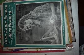 This is but a small random sampling of 65,800 pieces of sheet music in this collection. The collection must be sold as an entire collection. I welcome all inquiries of interest in purchasing the collection and to make appointments to see it. This collection as with the Books and Vinyl Records may be sold anytime prior to the sale dates. Please call/text/or email for more information. 
