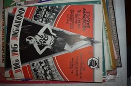 This is but a small random sampling of 65,800 pieces of sheet music in this collection. The collection must be sold as an entire collection. I welcome all inquiries of interest in purchasing the collection and to make appointments to see it. This collection as with the Books and Vinyl Records may be sold anytime prior to the sale dates. Please call/text/or email for more information. 