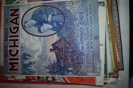 This is but a small random sampling of 65,800 pieces of sheet music in this collection. The collection must be sold as an entire collection. I welcome all inquiries of interest in purchasing the collection and to make appointments to see it. This collection as with the Books and Vinyl Records may be sold anytime prior to the sale dates. Please call/text/or email for more information. 