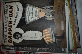 This is but a small random sampling of 65,800 pieces of sheet music in this collection. The collection must be sold as an entire collection. I welcome all inquiries of interest in purchasing the collection and to make appointments to see it. This collection as with the Books and Vinyl Records may be sold anytime prior to the sale dates. Please call/text/or email for more information. 