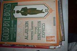 This is but a small random sampling of 65,800 pieces of sheet music in this collection. The collection must be sold as an entire collection. I welcome all inquiries of interest in purchasing the collection and to make appointments to see it. This collection as with the Books and Vinyl Records may be sold anytime prior to the sale dates. Please call/text/or email for more information. 
