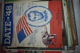 This is but a small random sampling of 65,800 pieces of sheet music in this collection. The collection must be sold as an entire collection. I welcome all inquiries of interest in purchasing the collection and to make appointments to see it. This collection as with the Books and Vinyl Records may be sold anytime prior to the sale dates. Please call/text/or email for more information. 