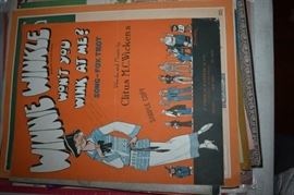 This is but a small random sampling of 65,800 pieces of sheet music in this collection. The collection must be sold as an entire collection. I welcome all inquiries of interest in purchasing the collection and to make appointments to see it. This collection as with the Books and Vinyl Records may be sold anytime prior to the sale dates. Please call/text/or email for more information. 
