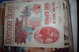 This is but a small random sampling of 65,800 pieces of sheet music in this collection. The collection must be sold as an entire collection. I welcome all inquiries of interest in purchasing the collection and to make appointments to see it. This collection as with the Books and Vinyl Records may be sold anytime prior to the sale dates. Please call/text/or email for more information. 