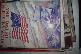 This is but a small random sampling of 65,800 pieces of sheet music in this collection. The collection must be sold as an entire collection. I welcome all inquiries of interest in purchasing the collection and to make appointments to see it. This collection as with the Books and Vinyl Records may be sold anytime prior to the sale dates. Please call/text/or email for more information. 