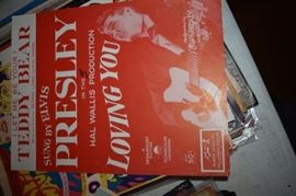 This is but a small random sampling of 65,800 pieces of sheet music in this collection. The collection must be sold as an entire collection. I welcome all inquiries of interest in purchasing the collection and to make appointments to see it. This collection as with the Books and Vinyl Records may be sold anytime prior to the sale dates. Please call/text/or email for more information. 