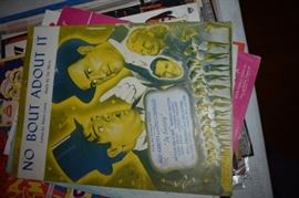 This is but a small random sampling of 65,800 pieces of sheet music in this collection. The collection must be sold as an entire collection. I welcome all inquiries of interest in purchasing the collection and to make appointments to see it. This collection as with the Books and Vinyl Records may be sold anytime prior to the sale dates. Please call/text/or email for more information. 