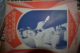 This is but a small random sampling of 65,800 pieces of sheet music in this collection. The collection must be sold as an entire collection. I welcome all inquiries of interest in purchasing the collection and to make appointments to see it. This collection as with the Books and Vinyl Records may be sold anytime prior to the sale dates. Please call/text/or email for more information. 