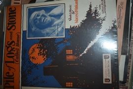 This is but a small random sampling of 65,800 pieces of sheet music in this collection. The collection must be sold as an entire collection. I welcome all inquiries of interest in purchasing the collection and to make appointments to see it. This collection as with the Books and Vinyl Records may be sold anytime prior to the sale dates. Please call/text/or email for more information. 