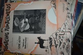 This is but a small random sampling of 65,800 pieces of sheet music in this collection. The collection must be sold as an entire collection. I welcome all inquiries of interest in purchasing the collection and to make appointments to see it. This collection as with the Books and Vinyl Records may be sold anytime prior to the sale dates. Please call/text/or email for more information. 