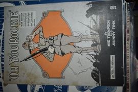 This is but a small random sampling of 65,800 pieces of sheet music in this collection. The collection must be sold as an entire collection. I welcome all inquiries of interest in purchasing the collection and to make appointments to see it. This collection as with the Books and Vinyl Records may be sold anytime prior to the sale dates. Please call/text/or email for more information. 