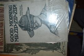 This is but a small random sampling of 65,800 pieces of sheet music in this collection. The collection must be sold as an entire collection. I welcome all inquiries of interest in purchasing the collection and to make appointments to see it. This collection as with the Books and Vinyl Records may be sold anytime prior to the sale dates. Please call/text/or email for more information. 