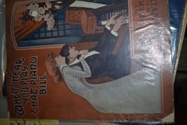 This is but a small random sampling of 65,800 pieces of sheet music in this collection. The collection must be sold as an entire collection. I welcome all inquiries of interest in purchasing the collection and to make appointments to see it. This collection as with the Books and Vinyl Records may be sold anytime prior to the sale dates. Please call/text/or email for more information. 