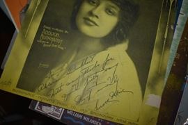 This is but a small random sampling of 65,800 pieces of sheet music in this collection. The collection must be sold as an entire collection. I welcome all inquiries of interest in purchasing the collection and to make appointments to see it. This collection as with the Books and Vinyl Records may be sold anytime prior to the sale dates. Please call/text/or email for more information. 