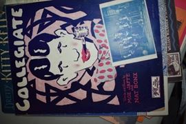 This is but a small random sampling of 65,800 pieces of sheet music in this collection. The collection must be sold as an entire collection. I welcome all inquiries of interest in purchasing the collection and to make appointments to see it. This collection as with the Books and Vinyl Records may be sold anytime prior to the sale dates. Please call/text/or email for more information. 