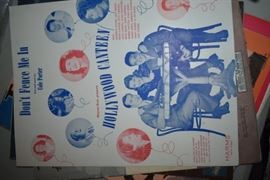 This is but a small random sampling of 65,800 pieces of sheet music in this collection. The collection must be sold as an entire collection. I welcome all inquiries of interest in purchasing the collection and to make appointments to see it. This collection as with the Books and Vinyl Records may be sold anytime prior to the sale dates. Please call/text/or email for more information. 