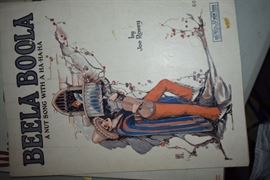 This is but a small random sampling of 65,800 pieces of sheet music in this collection. The collection must be sold as an entire collection. I welcome all inquiries of interest in purchasing the collection and to make appointments to see it. This collection as with the Books and Vinyl Records may be sold anytime prior to the sale dates. Please call/text/or email for more information. 